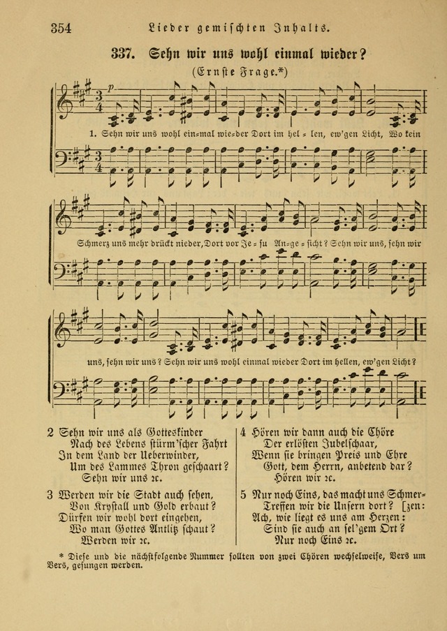 Sonntagsschul-Gesangbuch der Reformirten Kirche in den Vereinigten Staaten page 354