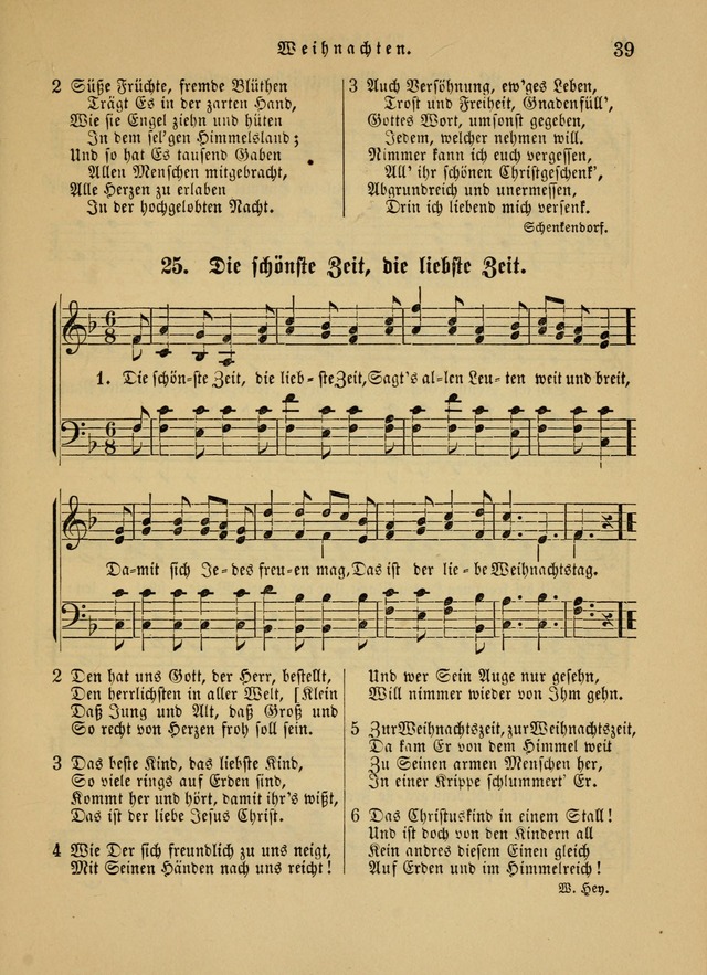 Sonntagsschul-Gesangbuch der Reformirten Kirche in den Vereinigten Staaten page 39