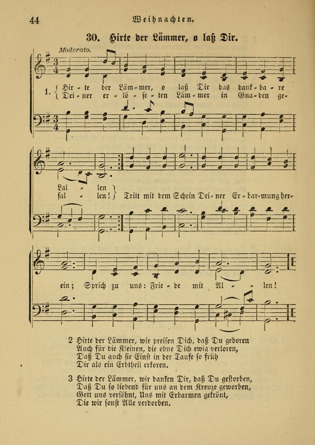 Sonntagsschul-Gesangbuch der Reformirten Kirche in den Vereinigten Staaten page 44