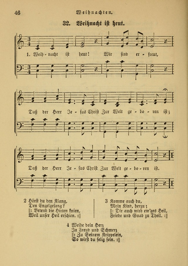Sonntagsschul-Gesangbuch der Reformirten Kirche in den Vereinigten Staaten page 46