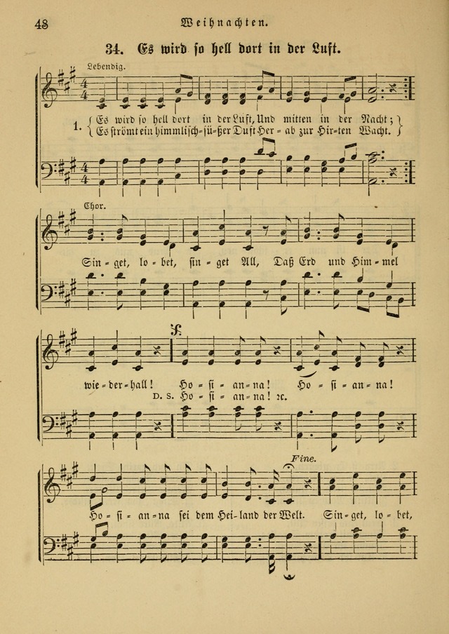 Sonntagsschul-Gesangbuch der Reformirten Kirche in den Vereinigten Staaten page 48