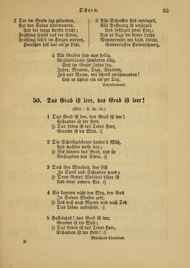 Sonntagsschul-Gesangbuch der Reformirten Kirche in den Vereinigten Staaten page 65