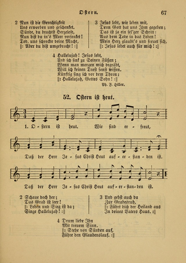 Sonntagsschul-Gesangbuch der Reformirten Kirche in den Vereinigten Staaten page 67
