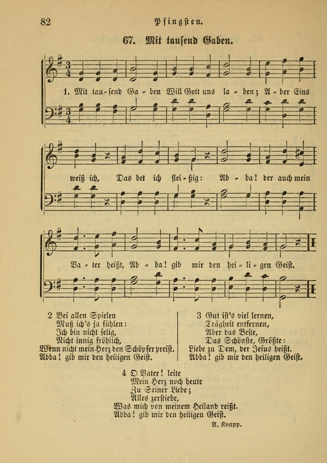 Sonntagsschul-Gesangbuch der Reformirten Kirche in den Vereinigten Staaten page 82
