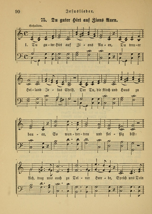 Sonntagsschul-Gesangbuch der Reformirten Kirche in den Vereinigten Staaten page 90