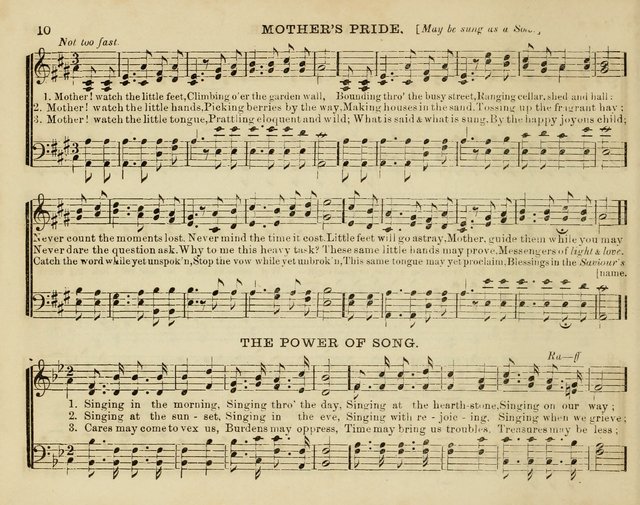 Song Garland; or, Singing for Jesus: a new collection of Music and Hymns prepared expressly for Sabbath Schools page 10