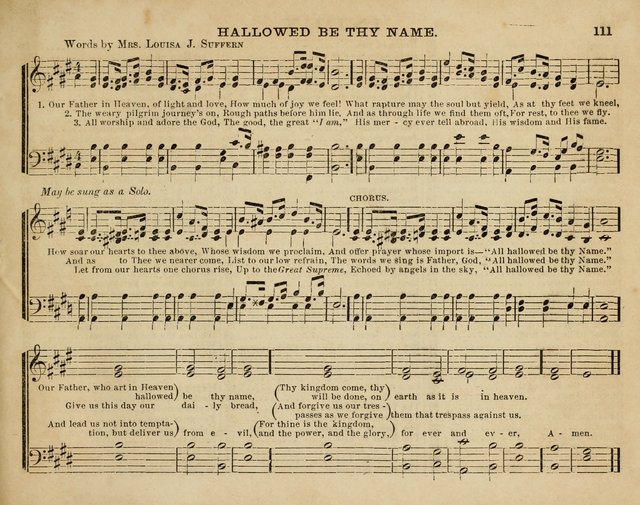 Song Garland; or, Singing for Jesus: a new collection of Music and Hymns prepared expressly for Sabbath Schools page 111