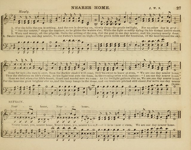 Song Garland; or, Singing for Jesus: a new collection of Music and Hymns prepared expressly for Sabbath Schools page 27