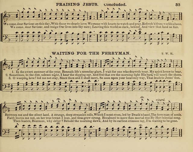 Song Garland; or, Singing for Jesus: a new collection of Music and Hymns prepared expressly for Sabbath Schools page 33