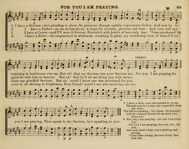Song Garland; or, Singing for Jesus: a new collection of Music and Hymns prepared expressly for Sabbath Schools page 43