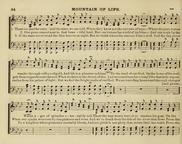 Song Garland; or, Singing for Jesus: a new collection of Music and Hymns prepared expressly for Sabbath Schools page 54