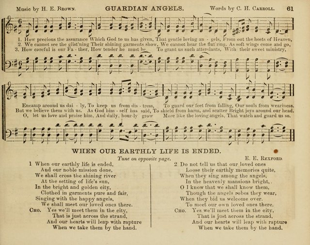 Song Garland; or, Singing for Jesus: a new collection of Music and Hymns prepared expressly for Sabbath Schools page 61