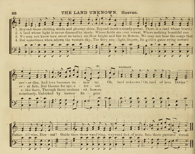 Song Garland; or, Singing for Jesus: a new collection of Music and Hymns prepared expressly for Sabbath Schools page 68