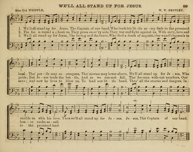 Song Garland; or, Singing for Jesus: a new collection of Music and Hymns prepared expressly for Sabbath Schools page 99