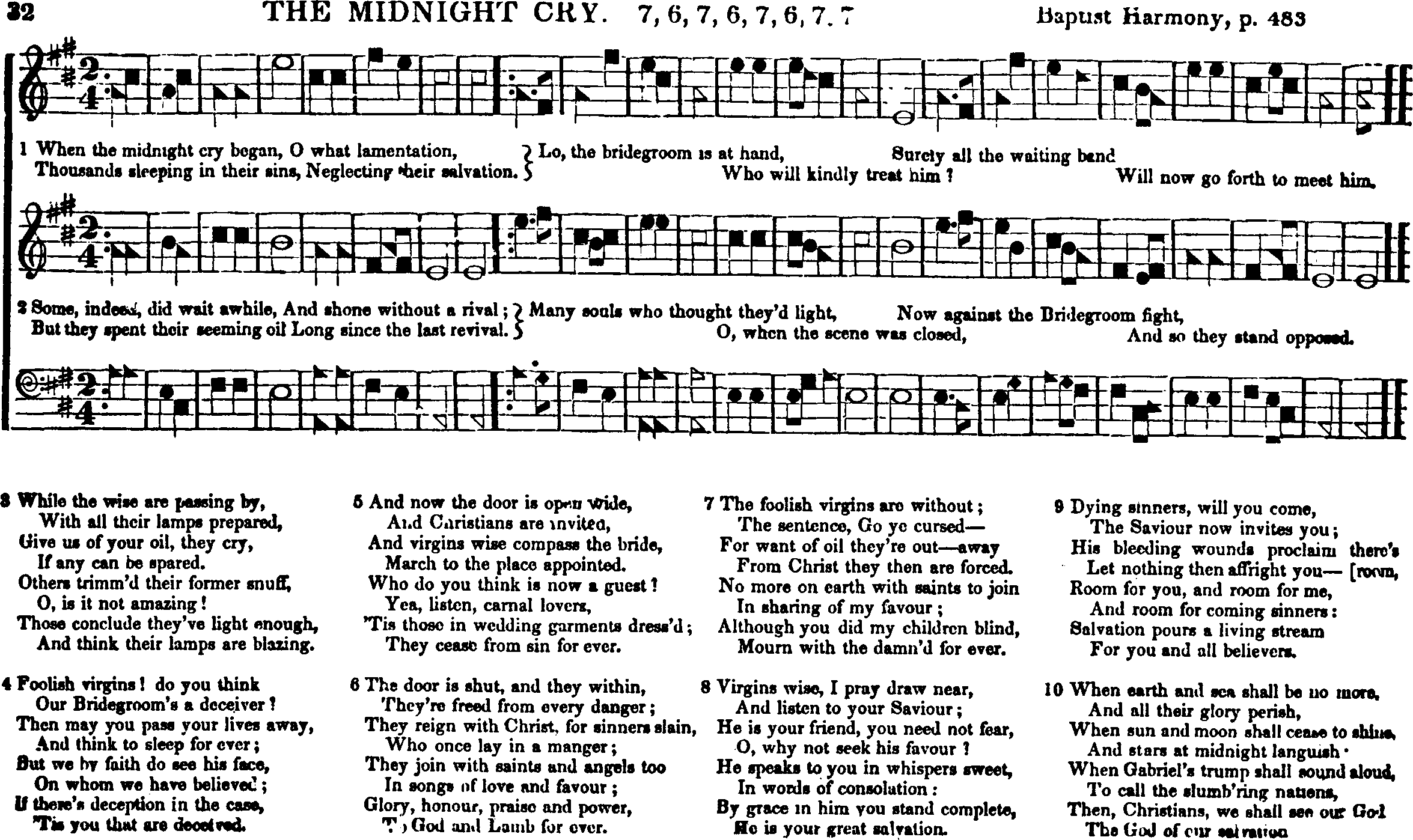 The Southern Harmony, and Musical Companion (New ed. thoroughly rev. and much enl.) page 100