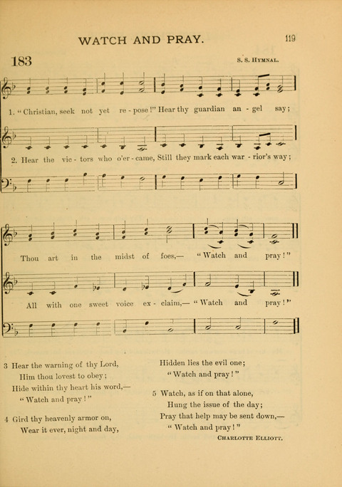 The School Hymnary: a collection of hymns and tunes and patriotic songs for use in public and private schools page 119