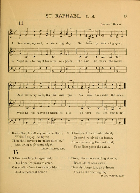 The School Hymnary: a collection of hymns and tunes and patriotic songs for use in public and private schools page 13