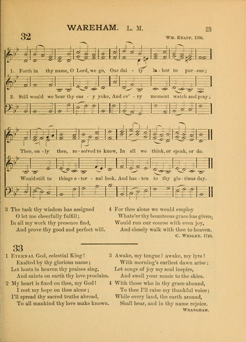 The School Hymnary: a collection of hymns and tunes and patriotic songs for use in public and private schools page 23