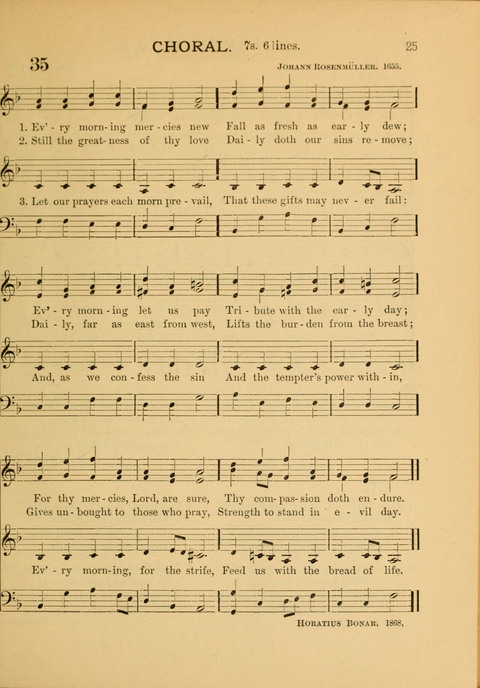 The School Hymnary: a collection of hymns and tunes and patriotic songs for use in public and private schools page 25