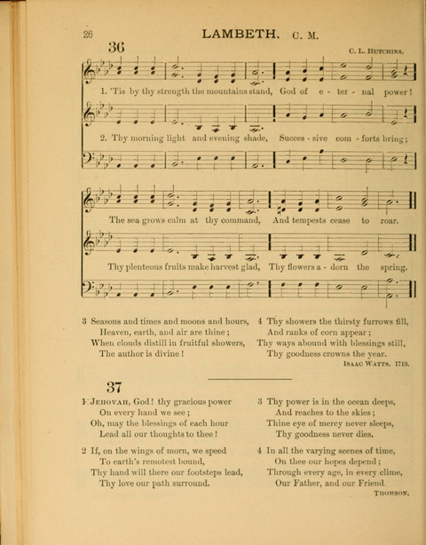 The School Hymnary: a collection of hymns and tunes and patriotic songs for use in public and private schools page 26