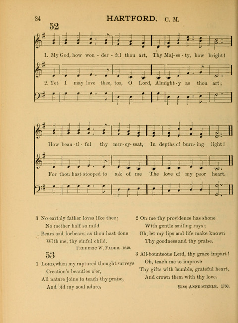 The School Hymnary: a collection of hymns and tunes and patriotic songs for use in public and private schools page 34