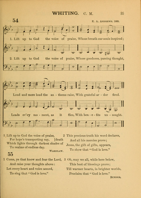 The School Hymnary: a collection of hymns and tunes and patriotic songs for use in public and private schools page 35