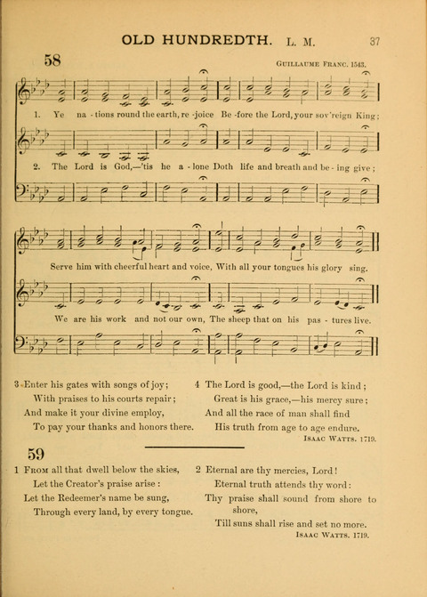 The School Hymnary: a collection of hymns and tunes and patriotic songs for use in public and private schools page 37