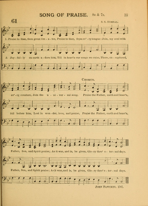 The School Hymnary: a collection of hymns and tunes and patriotic songs for use in public and private schools page 39
