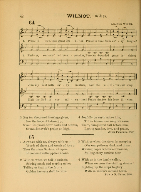 The School Hymnary: a collection of hymns and tunes and patriotic songs for use in public and private schools page 42