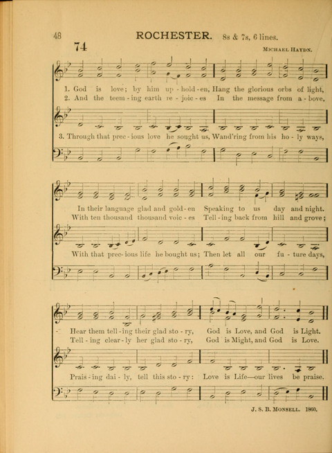 The School Hymnary: a collection of hymns and tunes and patriotic songs for use in public and private schools page 48
