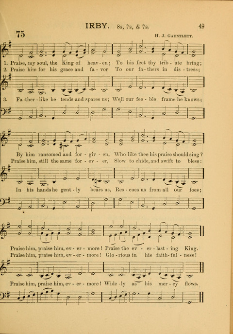The School Hymnary: a collection of hymns and tunes and patriotic songs for use in public and private schools page 49