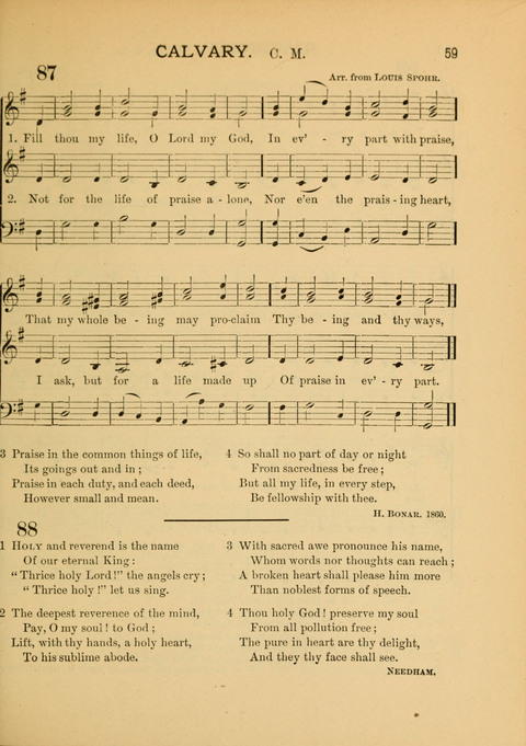 The School Hymnary: a collection of hymns and tunes and patriotic songs for use in public and private schools page 59