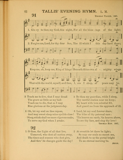 The School Hymnary: a collection of hymns and tunes and patriotic songs for use in public and private schools page 62