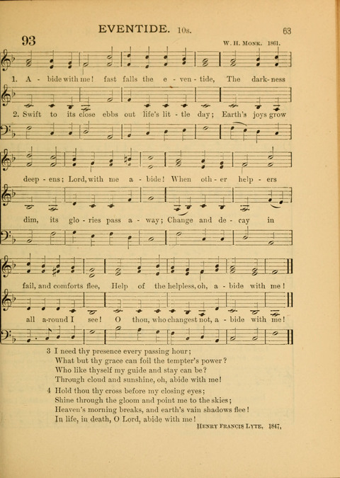 The School Hymnary: a collection of hymns and tunes and patriotic songs for use in public and private schools page 63