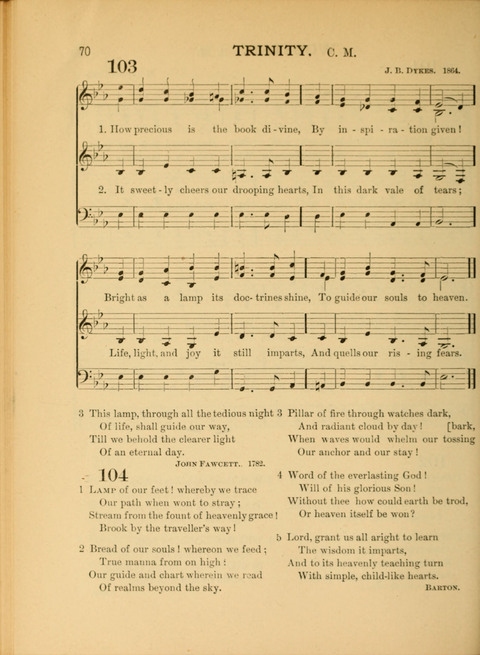 The School Hymnary: a collection of hymns and tunes and patriotic songs for use in public and private schools page 70