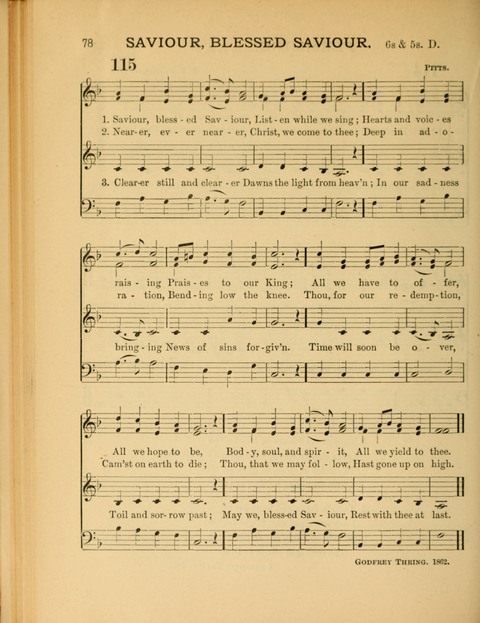 The School Hymnary: a collection of hymns and tunes and patriotic songs for use in public and private schools page 78