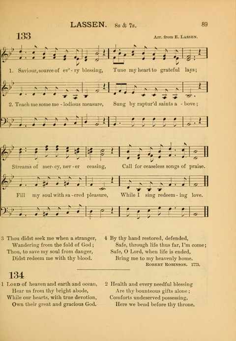 The School Hymnary: a collection of hymns and tunes and patriotic songs for use in public and private schools page 89