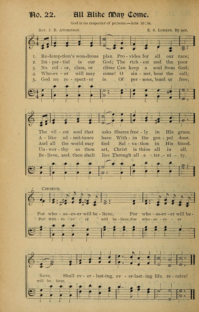 Sweet Harmonies: a new song book of gospels songs for use in revivals and all religious gatherings, sunday-schools, etc. page 16
