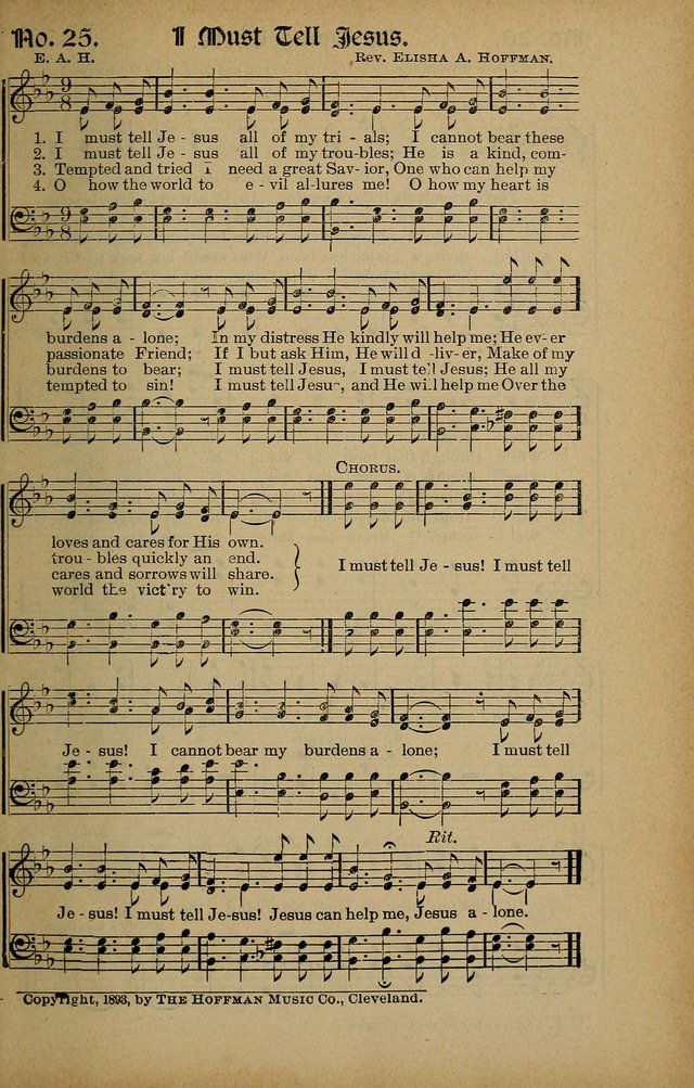 Sweet Harmonies: a new song book of gospels songs for use in revivals and all religious gatherings, sunday-schools, etc. page 19