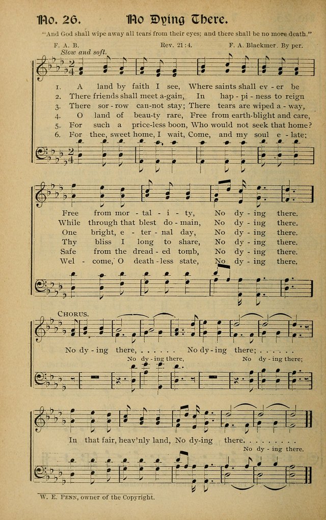 Sweet Harmonies: a new song book of gospels songs for use in revivals and all religious gatherings, sunday-schools, etc. page 20