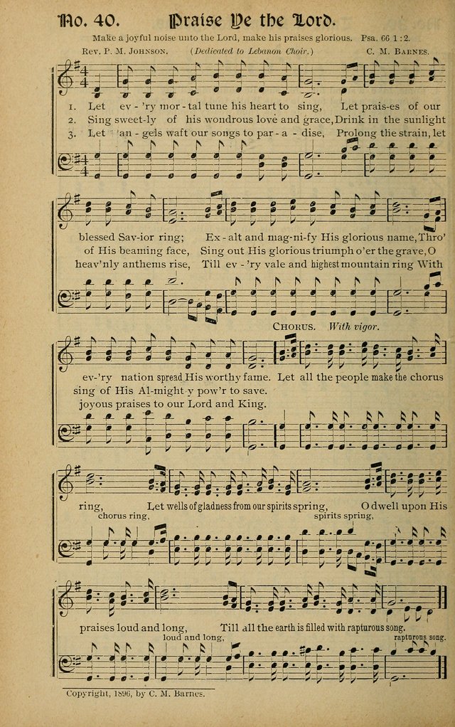 Sweet Harmonies: a new song book of gospels songs for use in revivals and all religious gatherings, sunday-schools, etc. page 32