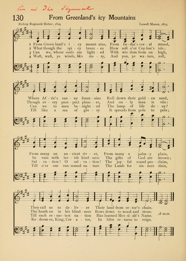 The School Hymnal page 135
