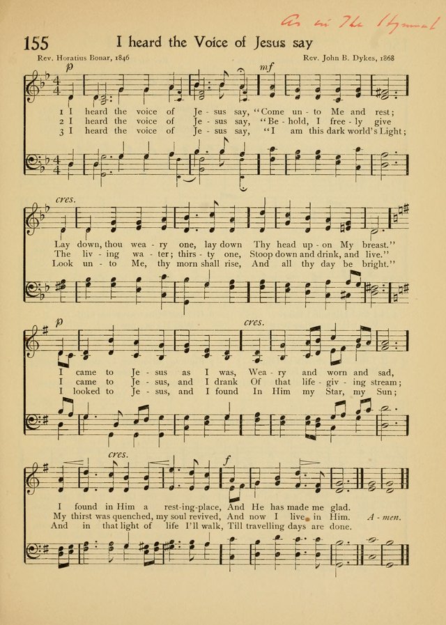 The School Hymnal page 158