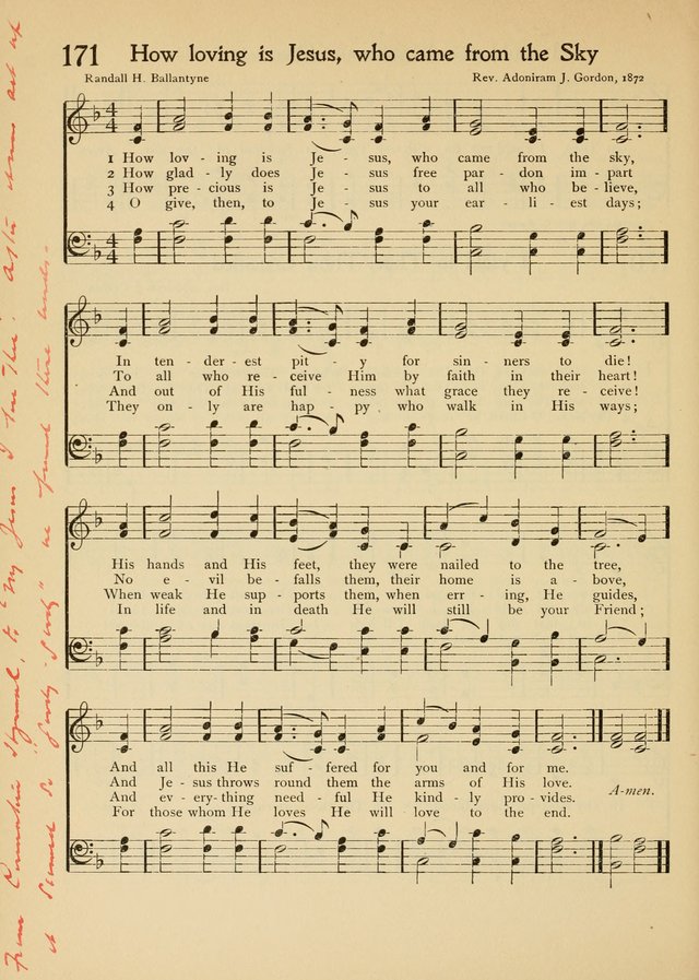 The School Hymnal page 173
