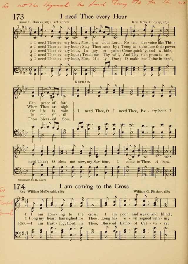 The School Hymnal page 175