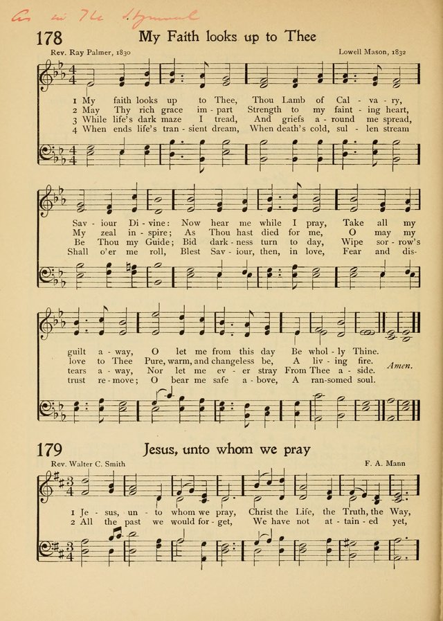 The School Hymnal page 179