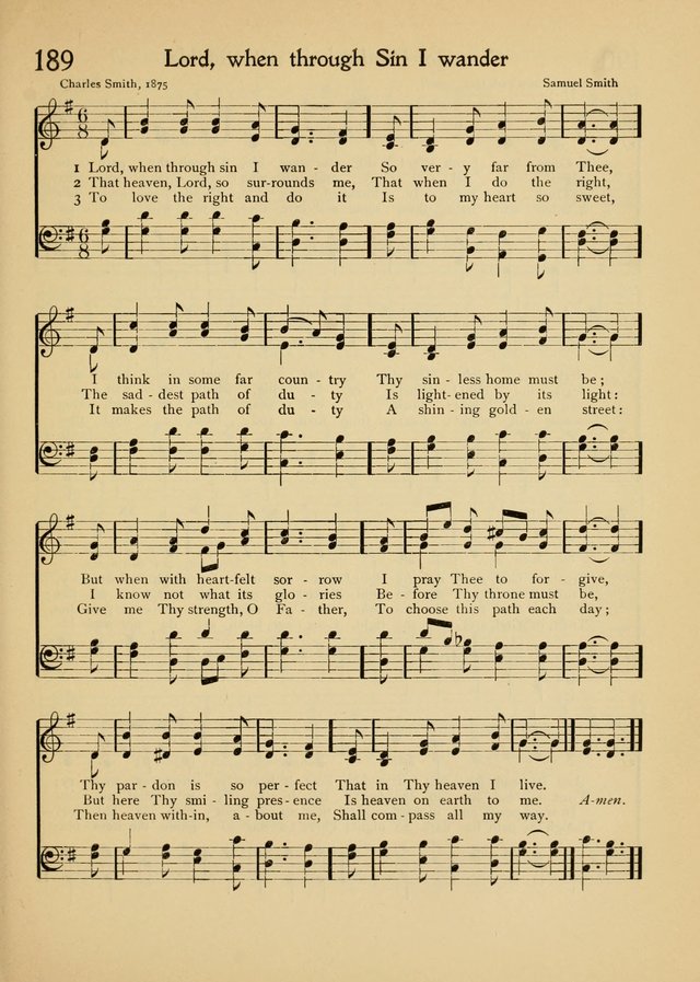 The School Hymnal page 188