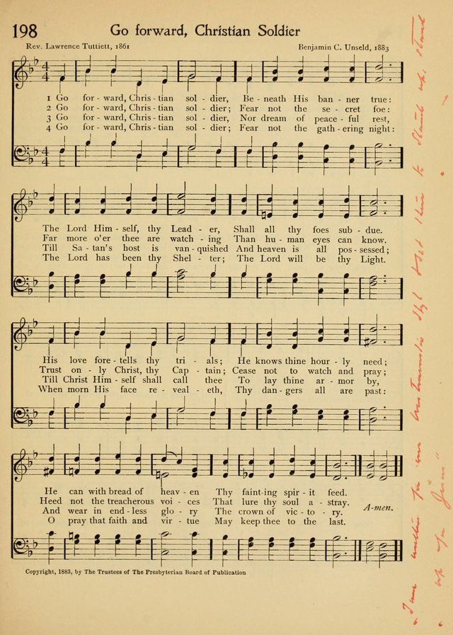 The School Hymnal page 196