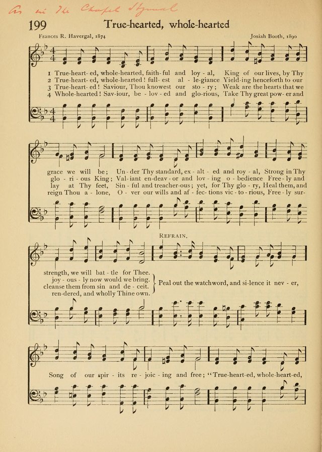 The School Hymnal page 197