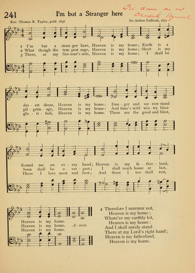 The School Hymnal page 240